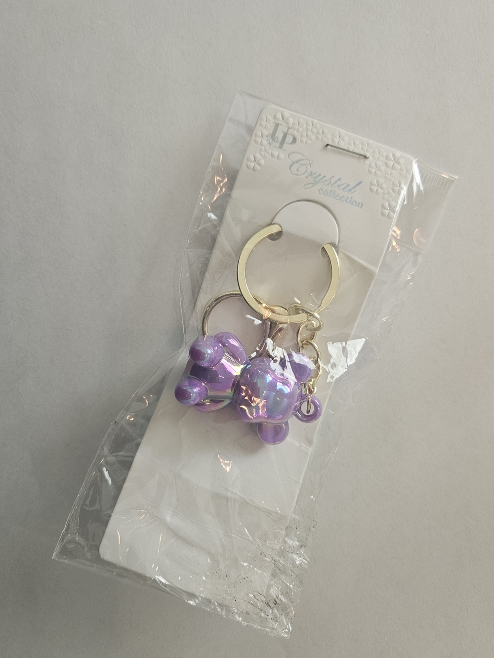 NWT Iridescent Purple Bear Keychain - Picture 2 of 6